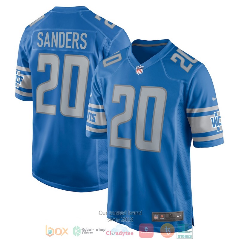 Detroit_Lions_Barry_Sanders_20_Blue_Game_Retired_Football_Jersey