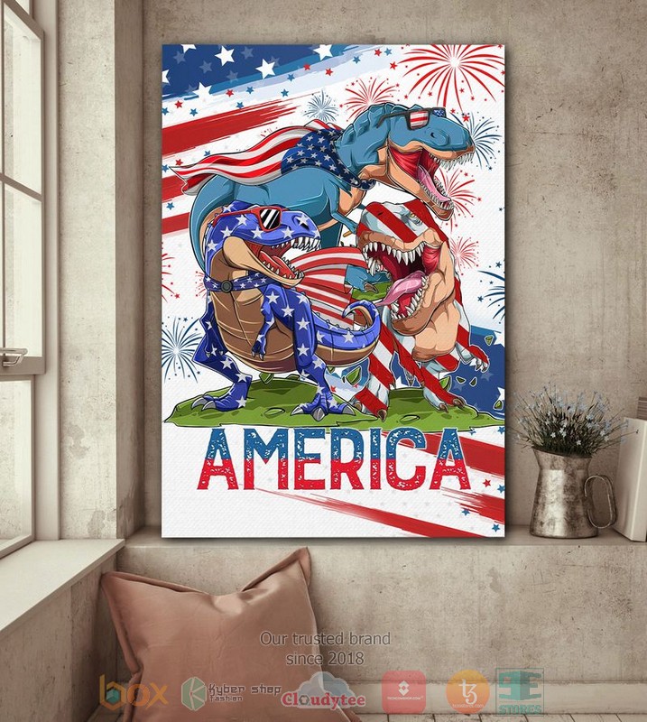 Dinosaur_America_Independence_Day_Canvas