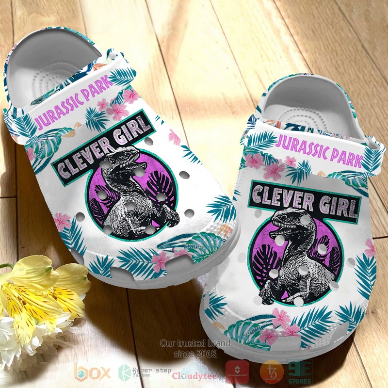 Dinosaur_Jurassic_Park_Clever_Girl_Crocs_Crocband_Shoes_1_2
