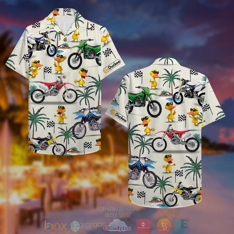 Dirt_Bike_And_Duck_Pattern_Hawaiian_Shirt_1
