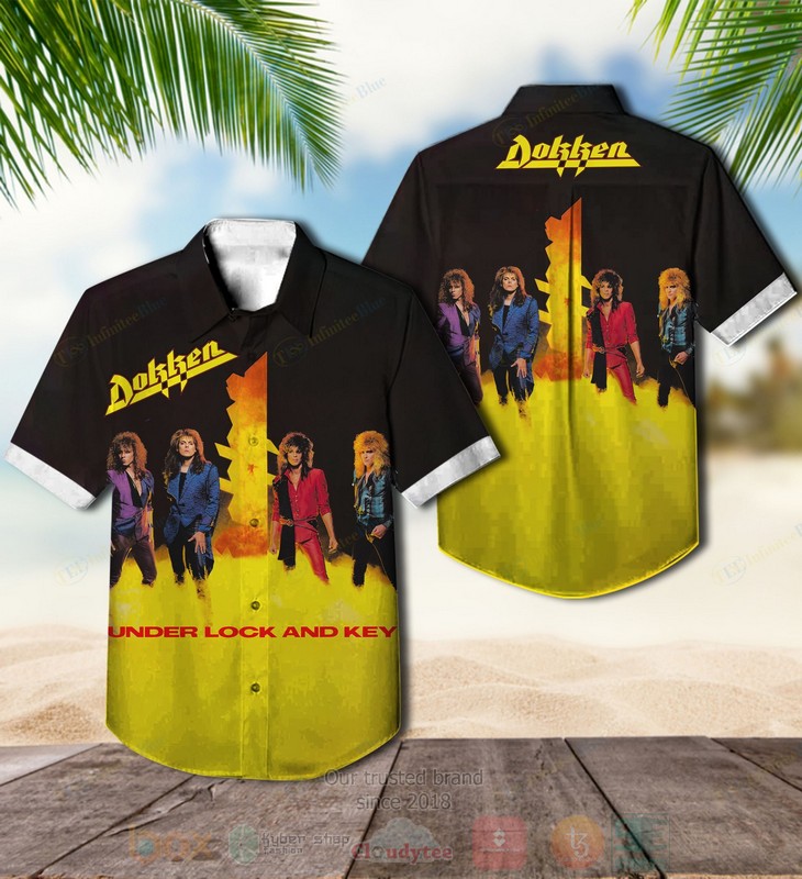 Dokken_Under_Lock_and_Key_Black-Yellow_Album_Hawaiian_Shirt