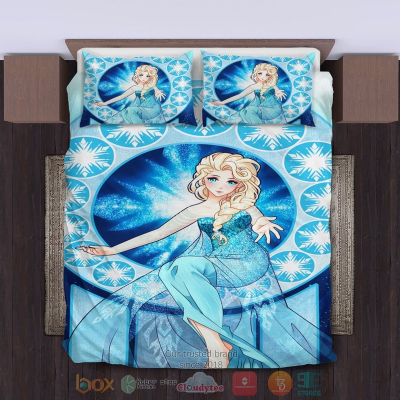 Elsa_Frozen_blue_Bedding_Sets