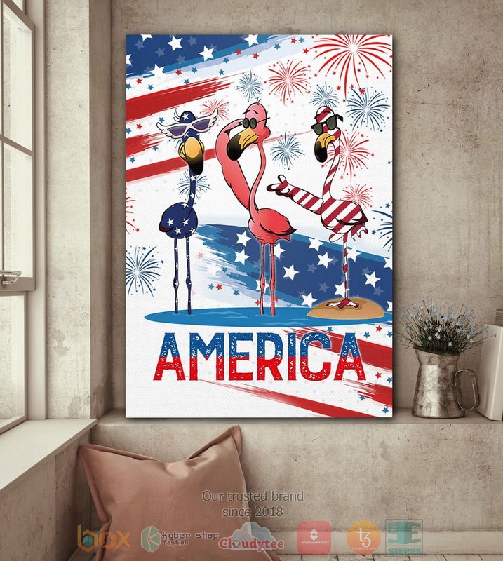 Flamingo_America_Independence_Day_Canvas