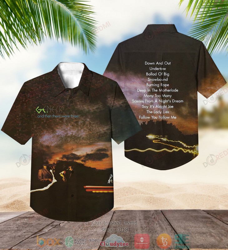 Genesis_And_Then_There_Were_Three_Short_Sleeve_Hawaiian_Shirt