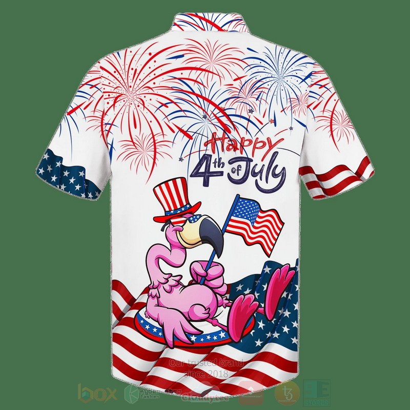 Happy_4th_of_July_Flamingo_US_Flag_Hawaiian_Shirt_Short_1