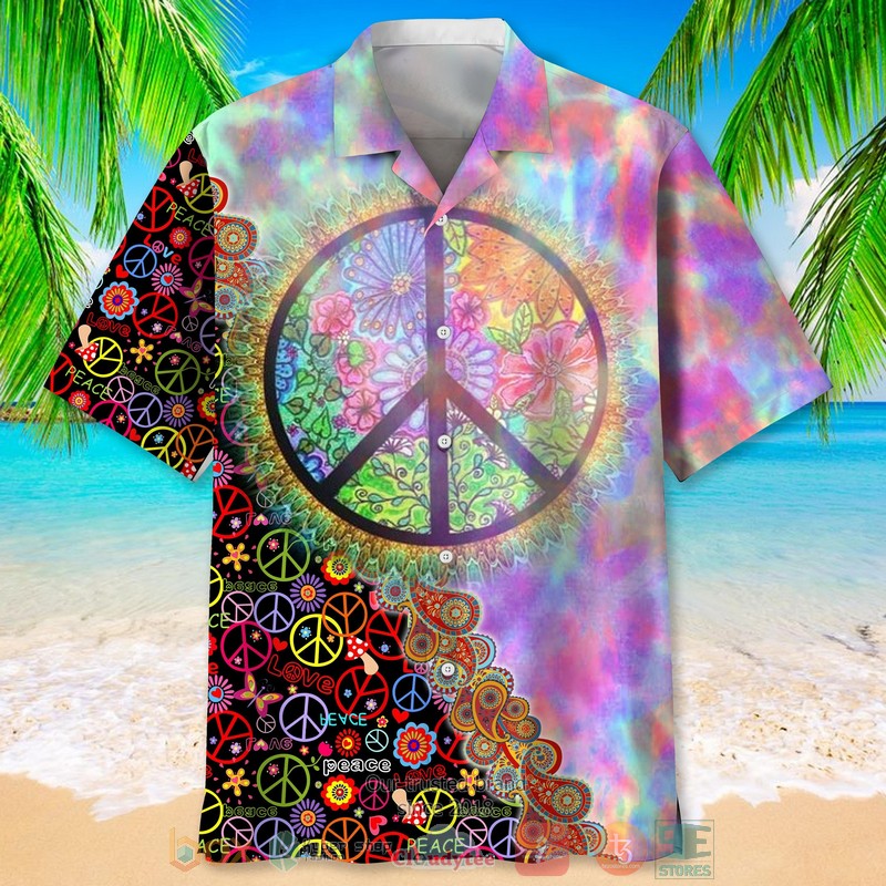 Hippie_Love_Peace_Hawaiian_Shirt_1