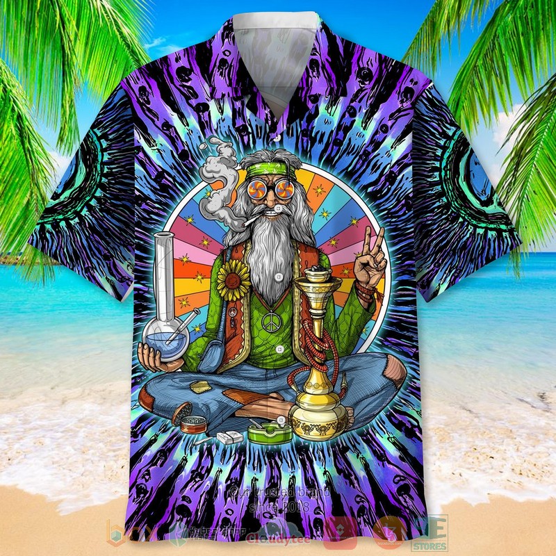 Hippie_stoner_smoking_weed_Hawaiian_Shirt_1