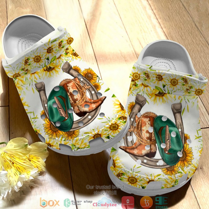 Horseshoe_Western_Boot_Sunflower_Crocband_Shoes_1