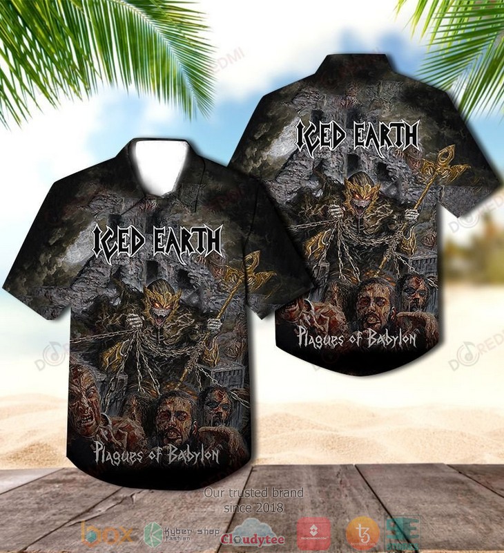Iced_Earth_Plagues_of_Babylon_Short_Sleeve_Hawaiian_Shirt