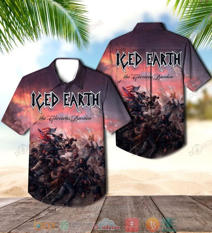 Iced_Earth_The_Glorious_Burden_Album_Short_Sleeve_Hawaiian_Shirt
