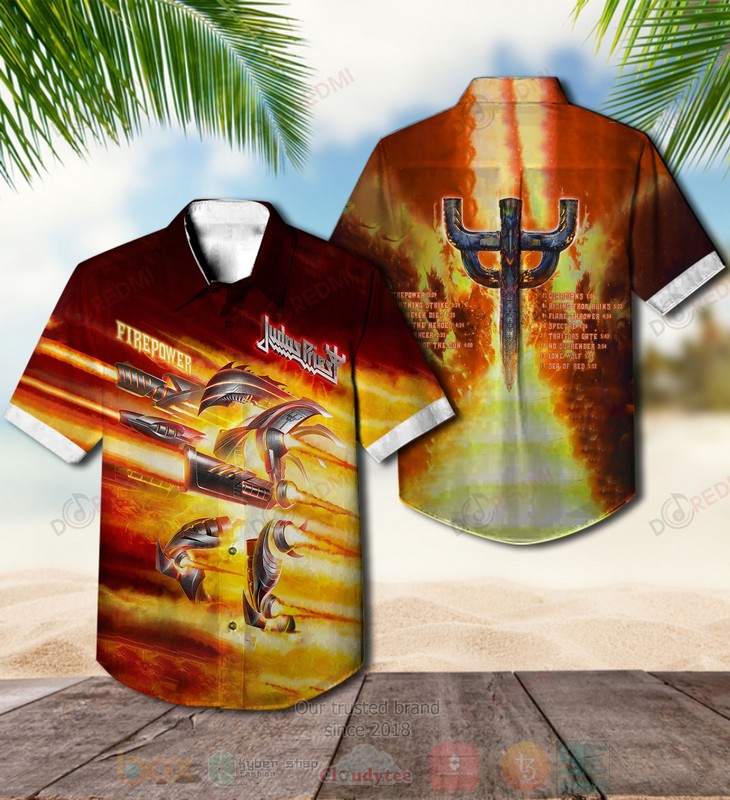 Judas_Priest_Firepower_Red-Yellow_Album_Hawaiian_Shirt