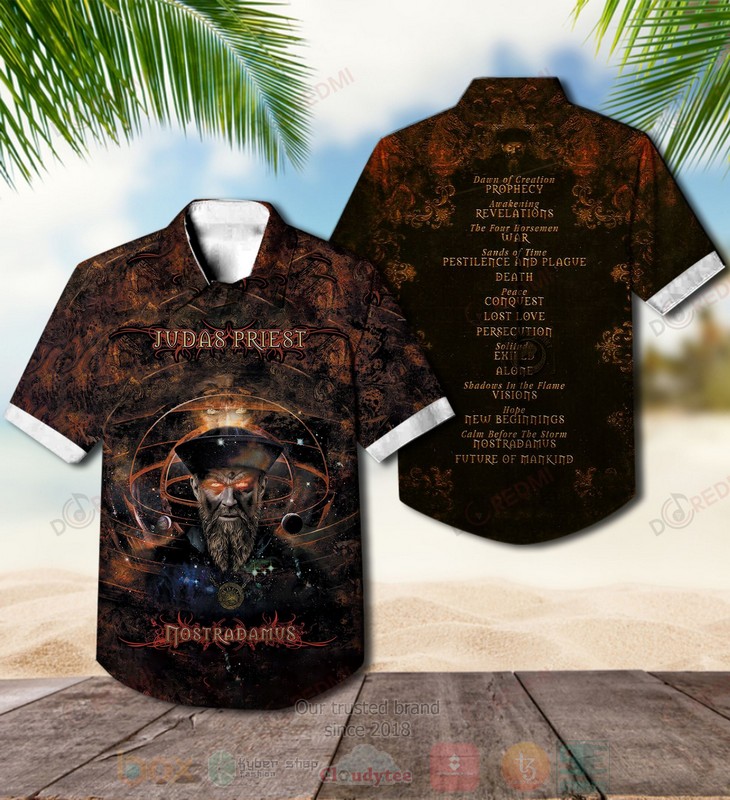 Judas_Priest_Nostradamus_Brown_Album_Hawaiian_Shirt