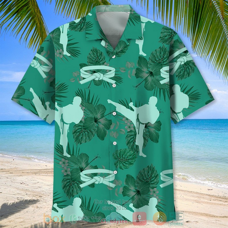 Karate_Kelly_Green_Hawaiian_Shirt_1