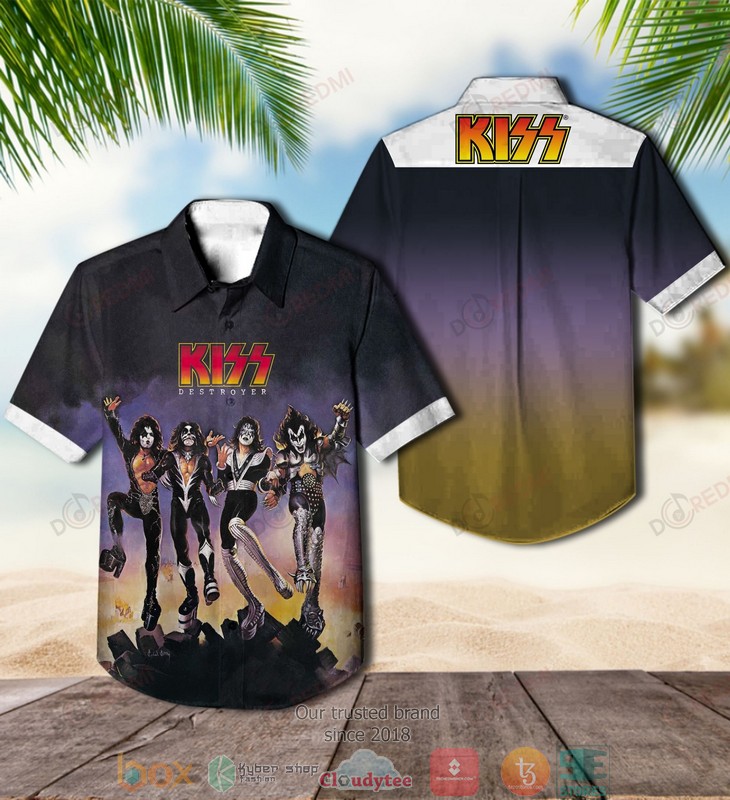 Kiss_Destroyer_Album_Short_Sleeve_Hawaiian_Shirt