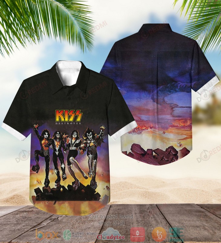 Kiss_band_Destroyer_Short_Sleeve_Hawaiian_Shirt