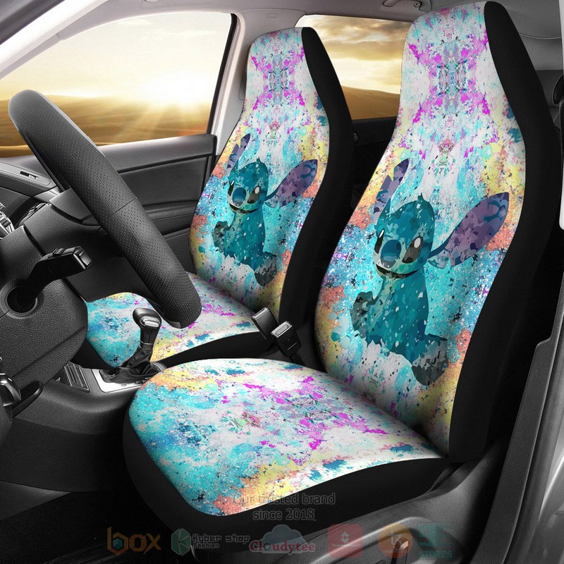Lilo_And_Stitch_Watercolor_Car_Seat_Cover