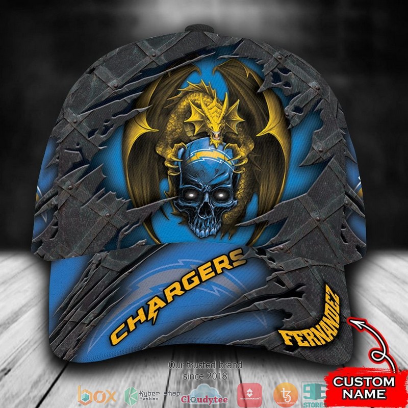 Los_Angeles_Chargers_Dragon_NFL_Custom_Name_Cap