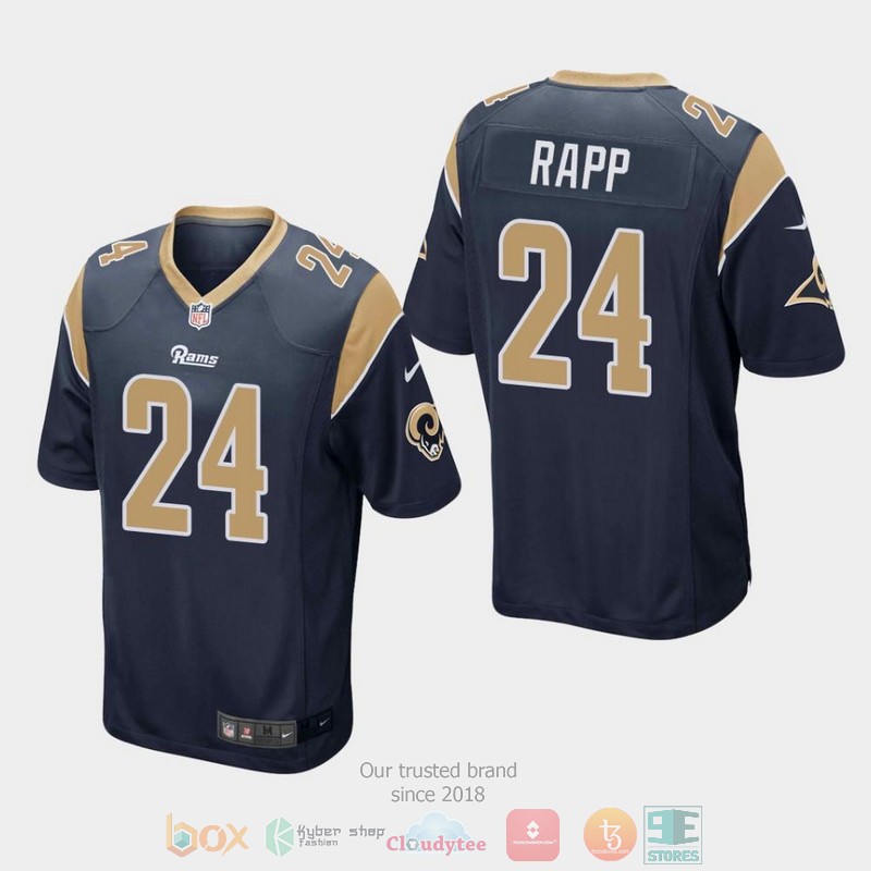 Los_Angeles_Rams_24_Taylor_Rapp_2019_Draft_Navy_Football_Jersey