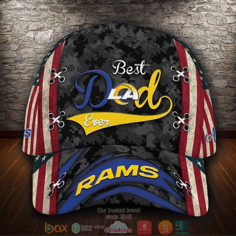 Los_Angeles_Rams_Best_Dad_NFL_Custom_Name_Cap