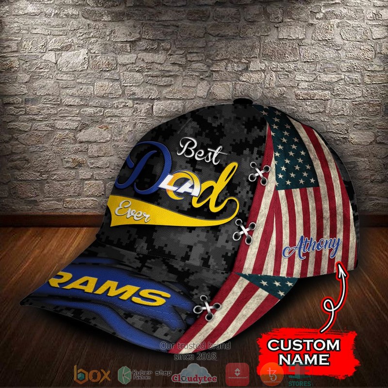Los_Angeles_Rams_Best_Dad_NFL_Custom_Name_Cap_1_2