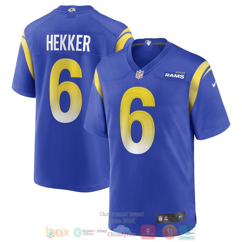 Los_Angeles_Rams_Johnny_Hekker_Royal_Game_Player_Football_Jersey