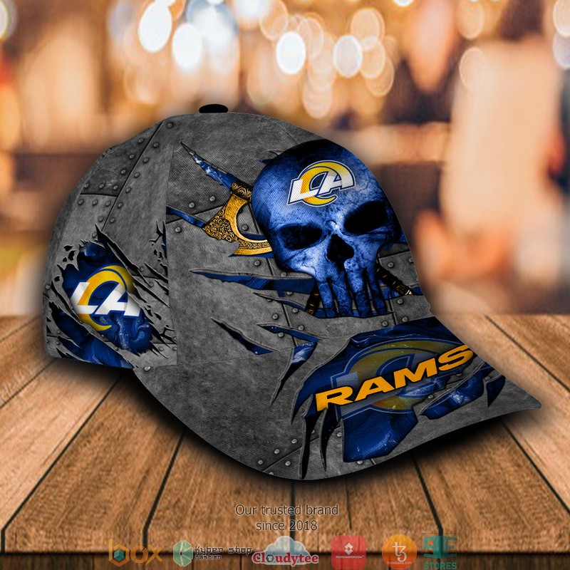 Los_Angeles_Rams_Skull_NFL_Custom_Name_Cap_1