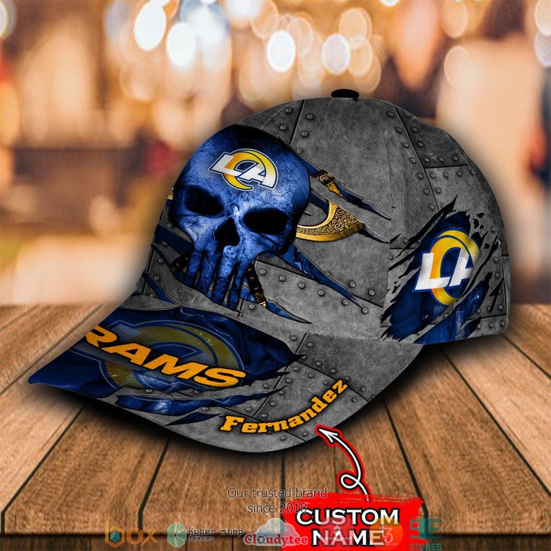 Los_Angeles_Rams_Skull_NFL_Custom_Name_Cap_1_2