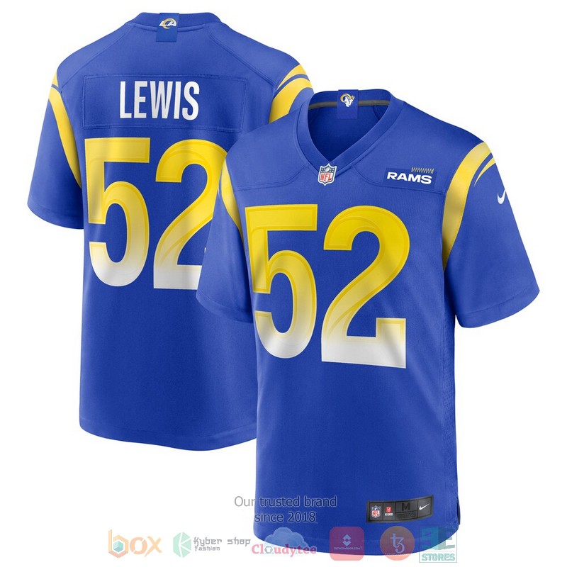 Los_Angeles_Rams_Terrell_Lewis_Royal_Football_Jersey