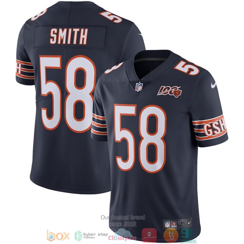 Mens_Chicago_Bears_Roquan_Smith_Navy_NFL_100th_Season_Football_Jersey