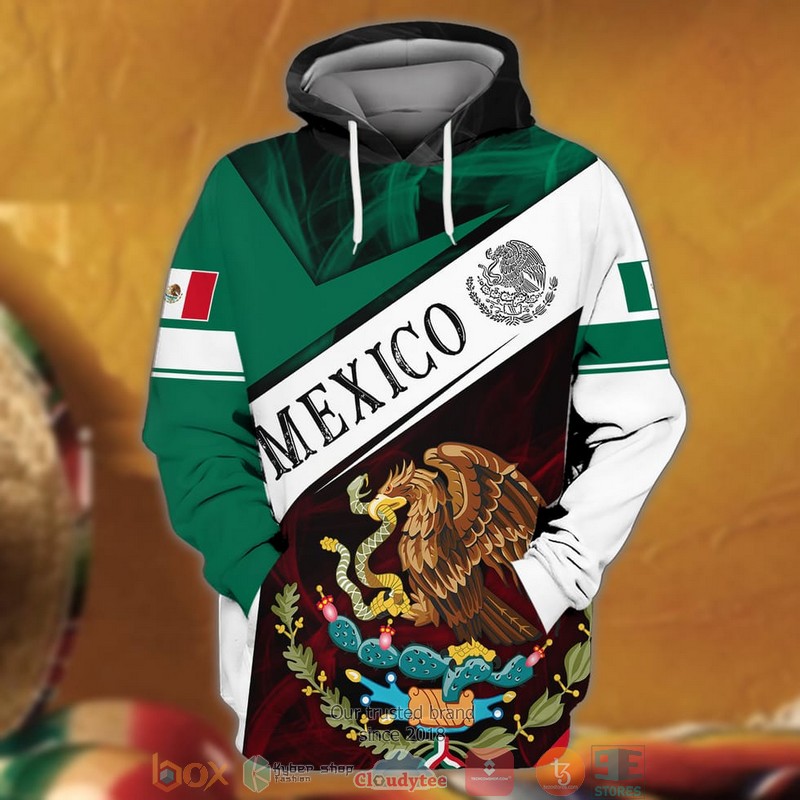 Mexico_Coat_of_Arms_green_white_3D_shirt_hoodie_1