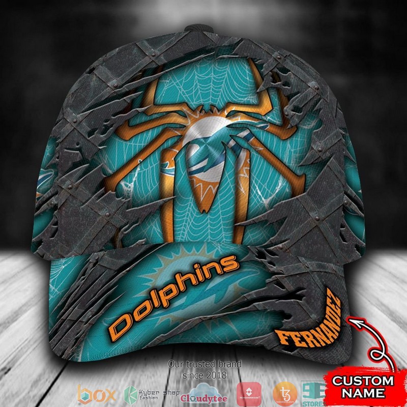Miami_Dolphins_Spider_Man_NFL_Custom_Name_Cap