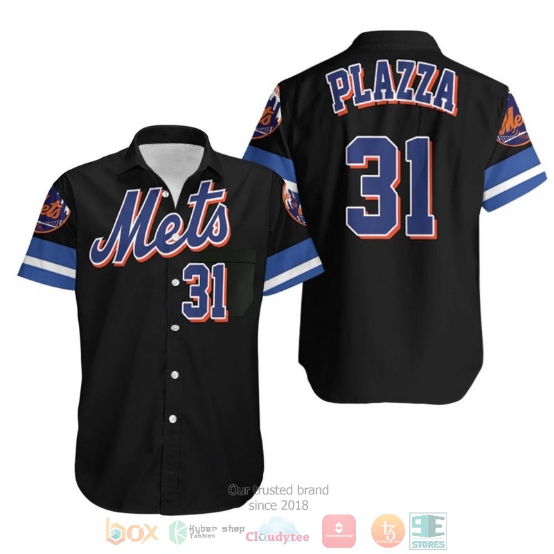 Mike_Piazza_New_York_Mets_Black_2019_Hawaiian_Shirt