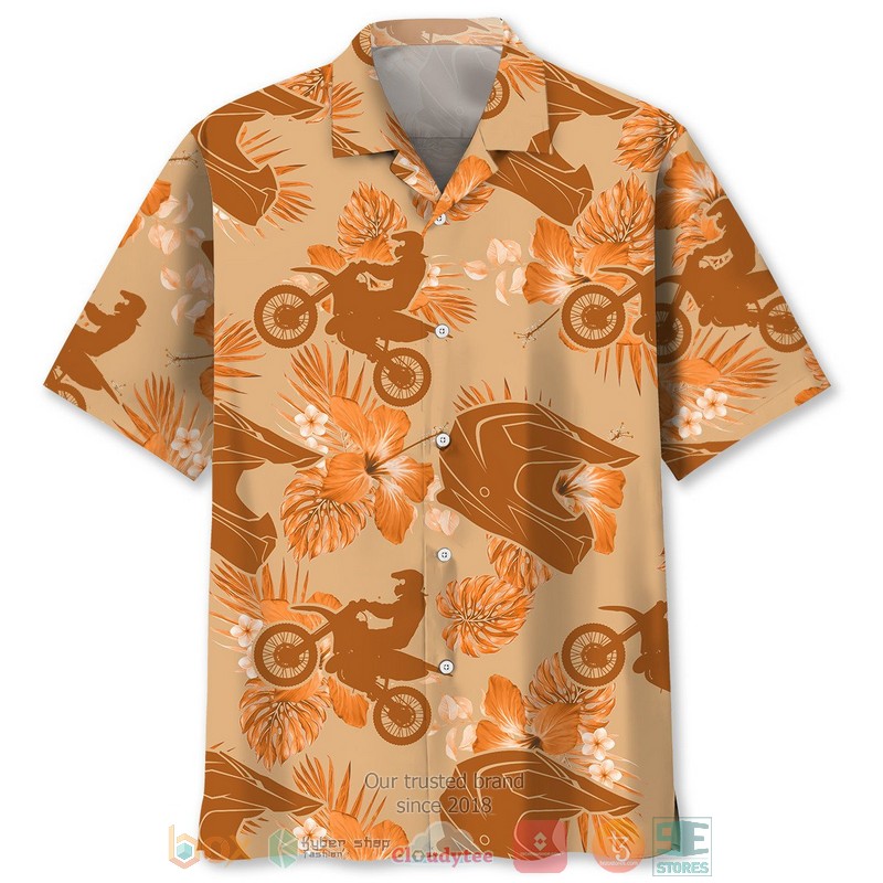 Motocross_Orange_Tropical_Hawaiian_Shirt