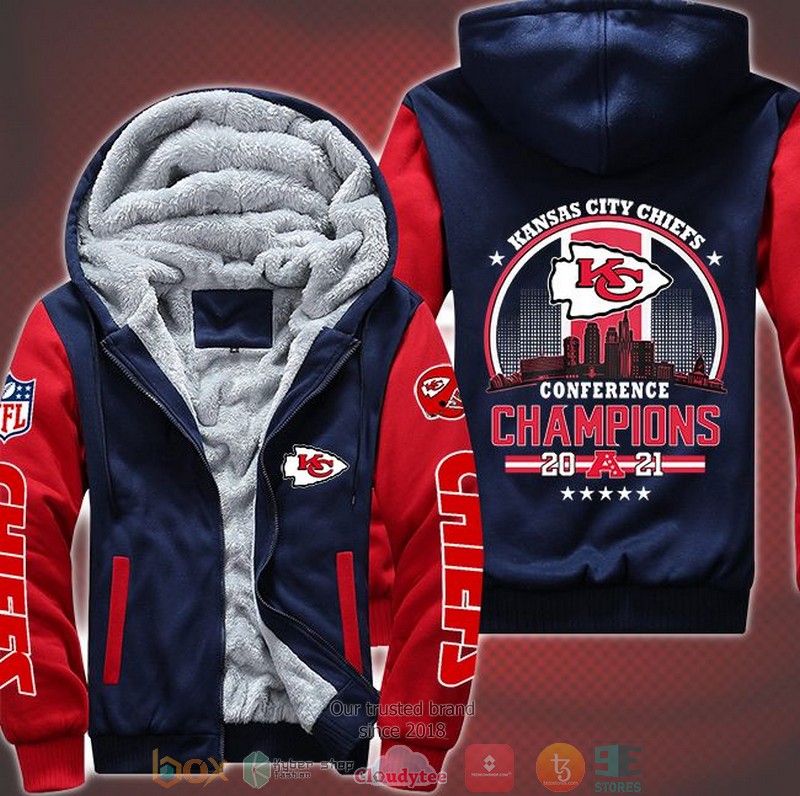 NFL_Kansas_City_Chiefs_logo_Conference_Champions_2021_3D_Fleece_Hoodie_1_2_3