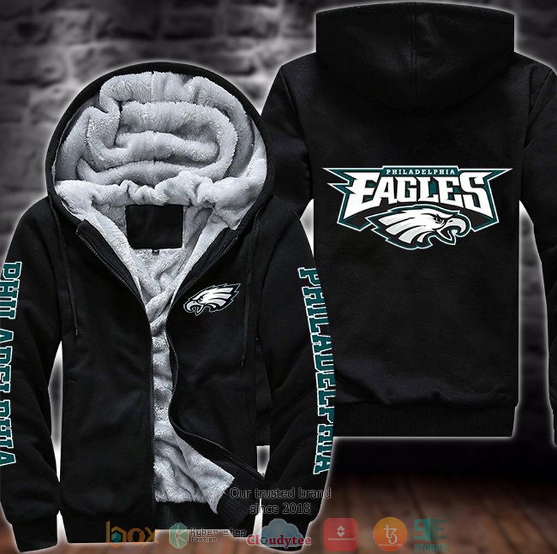 NFL_Philadelphia_Eagles_logo_3D_Fleece_Hoodie
