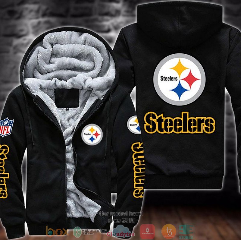 NFL_Pittsburgh_Steelers_logo_3D_Fleece_Hoodie