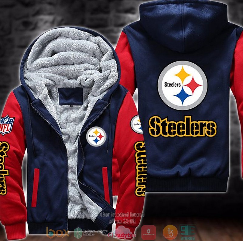 NFL_Pittsburgh_Steelers_logo_3D_Fleece_Hoodie_1_2_3