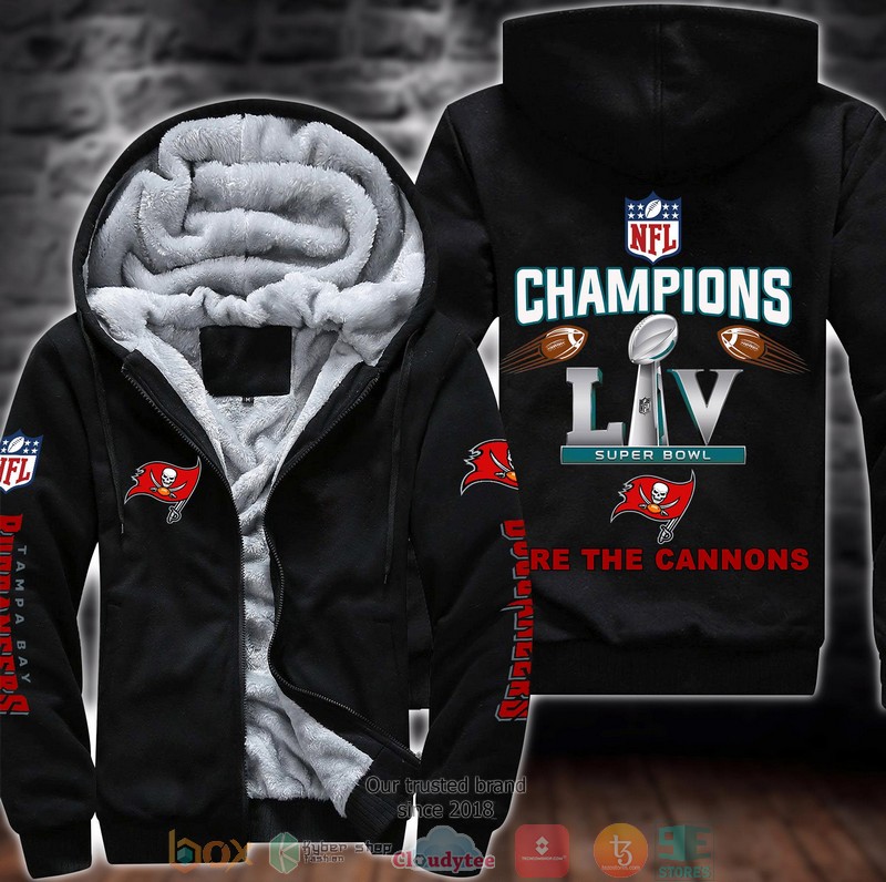 NFL_Tampa_Bay_Buccaneers_logo_Fire_The_Cannons_3D_Fleece_Hoodie