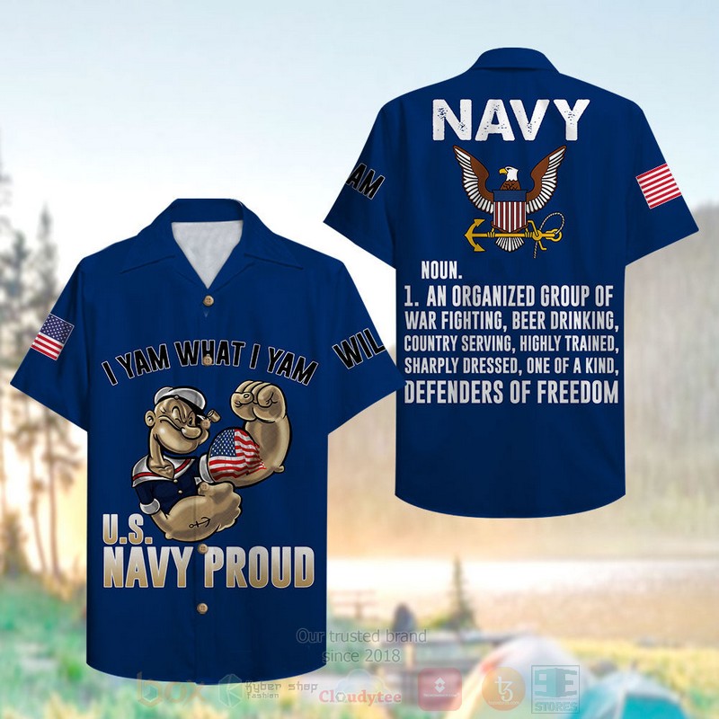 Navy_military_Unit-I_Yam_What_I_Yam_Custom_Name_Hawaiian_Shirt_1_2