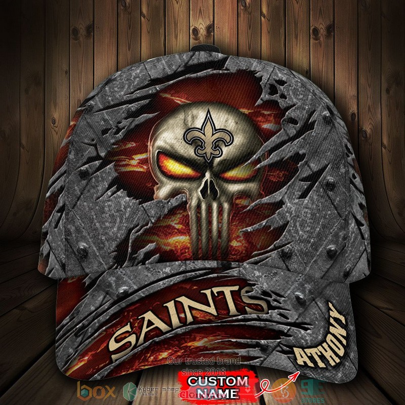 New_Orleans_Saints_Classic_Cap_Luxury_Skull_NFL_Custom_Name_Cap