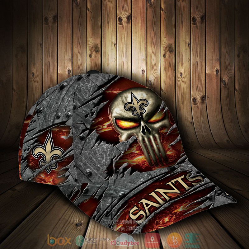 New_Orleans_Saints_Classic_Cap_Luxury_Skull_NFL_Custom_Name_Cap_1