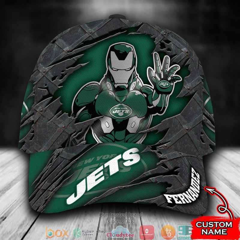 New_York_Jets_Iron_Man_NFL_Custom_Name_Cap