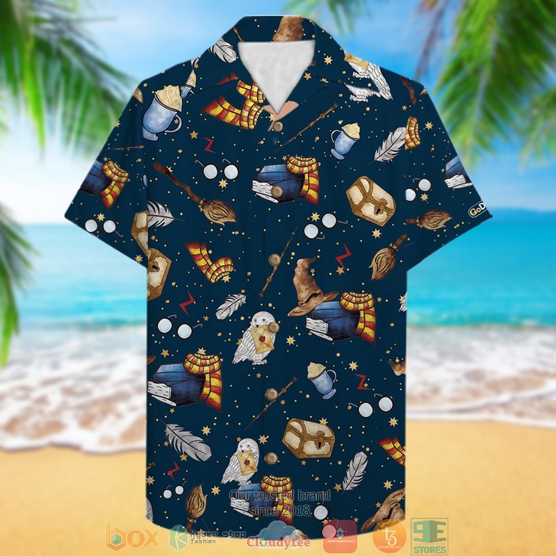 Owl_and_Scarf_Seamless_Pattern_Hawaiian_Shirt_1_2