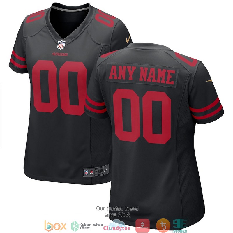 Personalize_Black_San_Francisco_49ers_Alternate_Football_Jersey