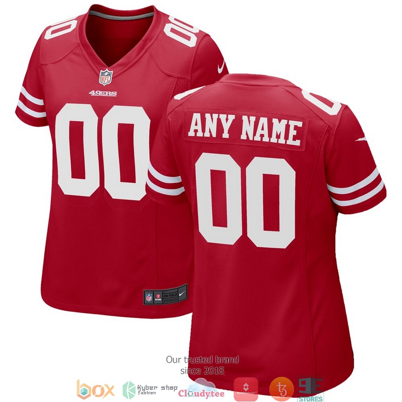Personalize_Scarlet_San_Francisco_49ers_Football_Jersey