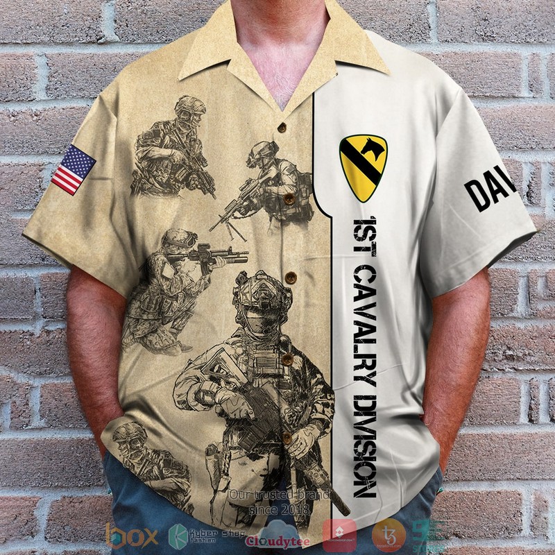 Personalized_1st_Cavalry_Divison_Hawaiian_Shirt_shorts_1_2