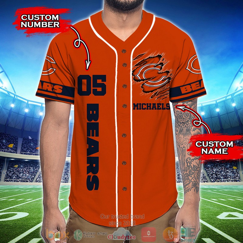 Personalized_Chicago_Bears_NFL_God_First_Family_Second_then_Baseball_Jersey_Shirt_1