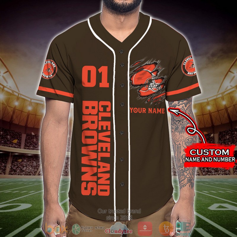 Personalized_Cleveland_Browns_NFL_Wings_Skull_Baseball_Jersey_Shirt_1