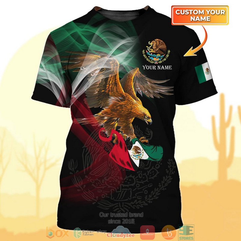 Personalized_Coat_of_Arms_Mexico_flag_custom_3D_T-Shirt