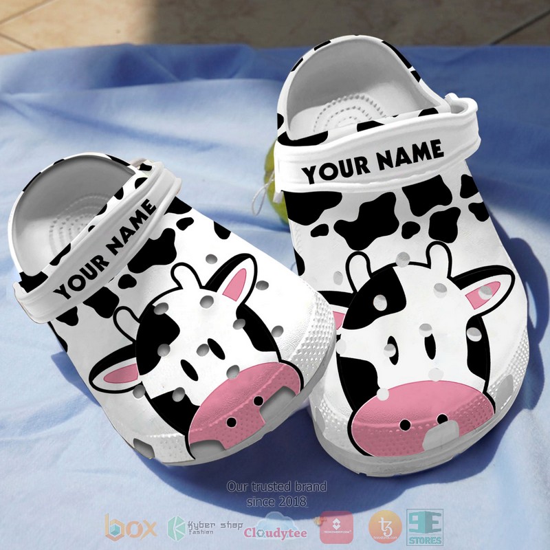Personalized_Dairy_Cow_custom_Crocs_Crocband_Shoes